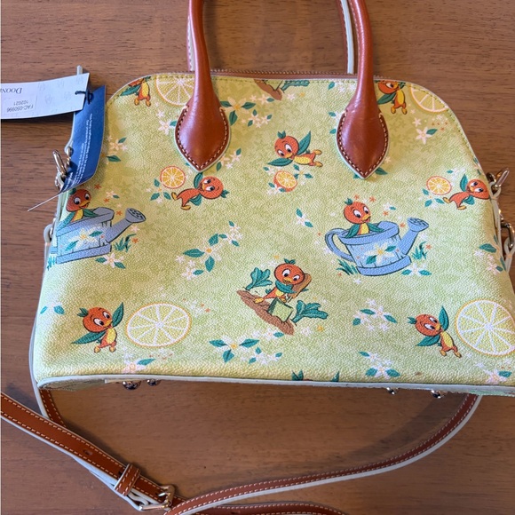 Dooney & Bourke Green and Brown Satchel - Picture 3 of 8